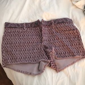How’s Jeans purple printed shorts